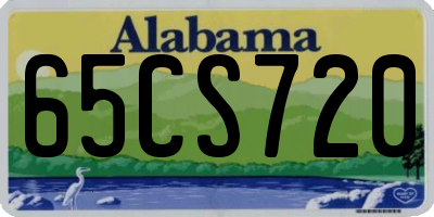 AL license plate 65CS720