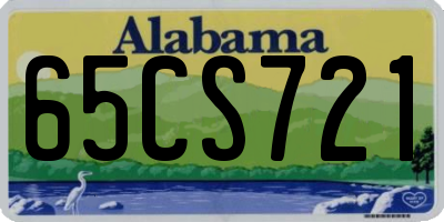 AL license plate 65CS721
