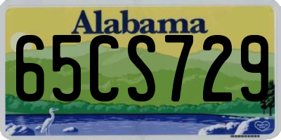 AL license plate 65CS729