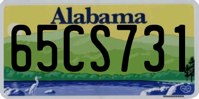 AL license plate 65CS731