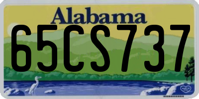 AL license plate 65CS737