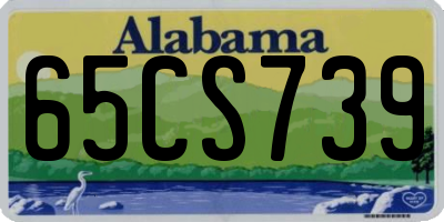 AL license plate 65CS739