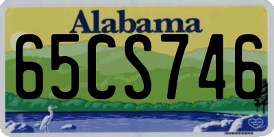 AL license plate 65CS746