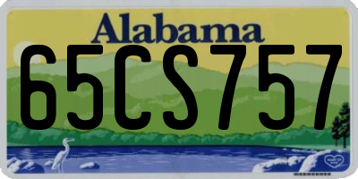 AL license plate 65CS757