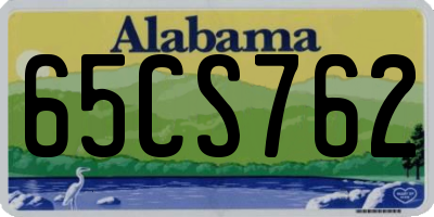 AL license plate 65CS762