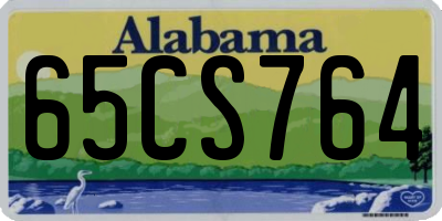 AL license plate 65CS764