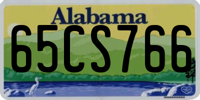 AL license plate 65CS766