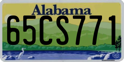 AL license plate 65CS771