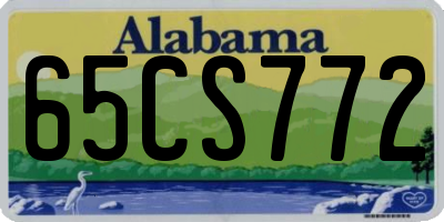 AL license plate 65CS772