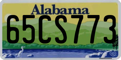 AL license plate 65CS773