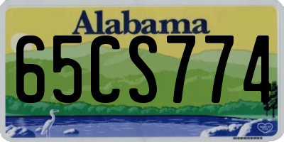 AL license plate 65CS774