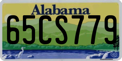 AL license plate 65CS779