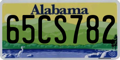 AL license plate 65CS782