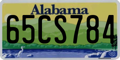 AL license plate 65CS784