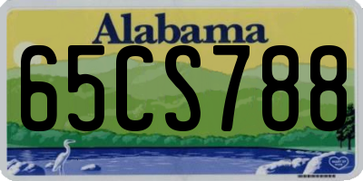 AL license plate 65CS788