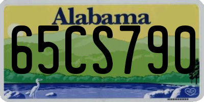AL license plate 65CS790