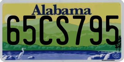 AL license plate 65CS795