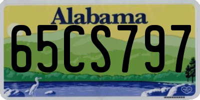 AL license plate 65CS797
