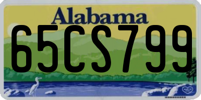 AL license plate 65CS799
