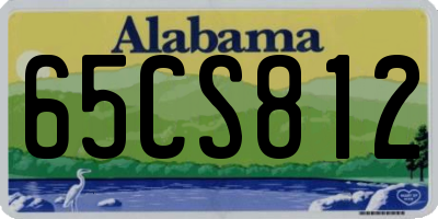 AL license plate 65CS812