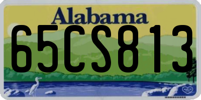 AL license plate 65CS813