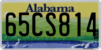 AL license plate 65CS814