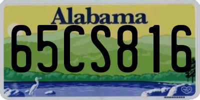 AL license plate 65CS816