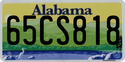AL license plate 65CS818