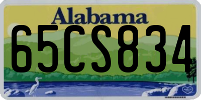 AL license plate 65CS834