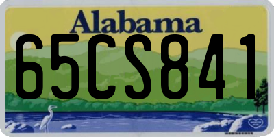 AL license plate 65CS841