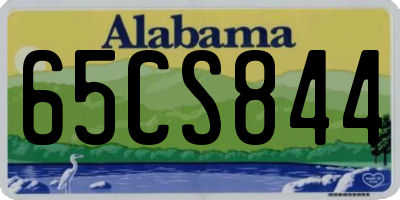 AL license plate 65CS844
