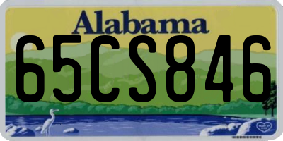 AL license plate 65CS846