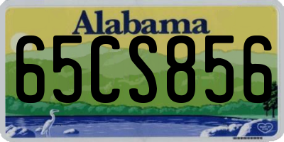 AL license plate 65CS856
