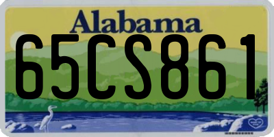 AL license plate 65CS861