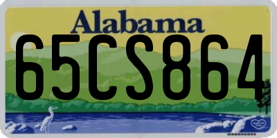 AL license plate 65CS864