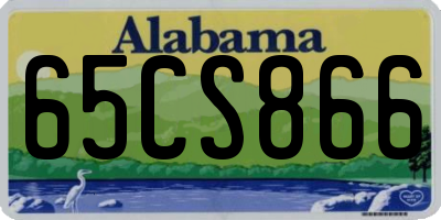 AL license plate 65CS866