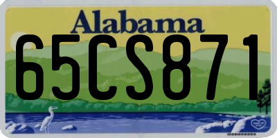 AL license plate 65CS871