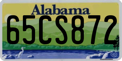 AL license plate 65CS872