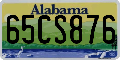 AL license plate 65CS876