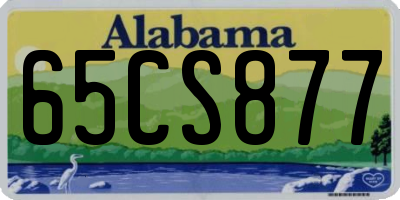 AL license plate 65CS877