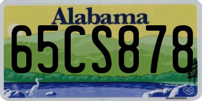 AL license plate 65CS878