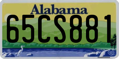 AL license plate 65CS881