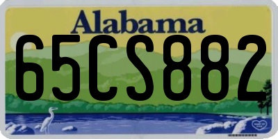 AL license plate 65CS882