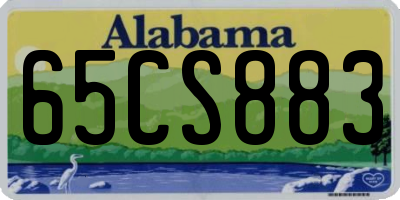 AL license plate 65CS883