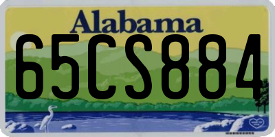 AL license plate 65CS884