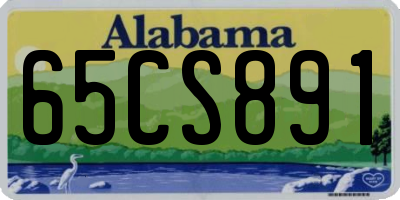AL license plate 65CS891