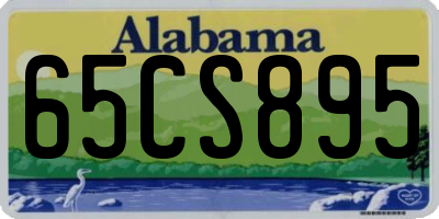 AL license plate 65CS895