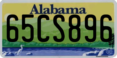 AL license plate 65CS896
