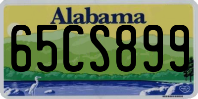 AL license plate 65CS899