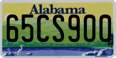 AL license plate 65CS900